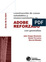 Construccion de Casas Saludables y Sismoresistentes de Adobe Reforzado Con Geomalla