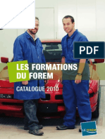 Les Formations Du Forem - Catalogue 2010