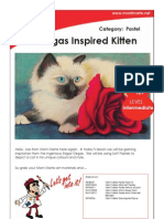 Degas Inspired Kitten: Category: Pastel