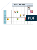 Timetable for Parents 2012-2013 EY1VD