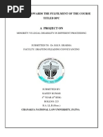 Minority vs. Legal Disability in Different Proceedings