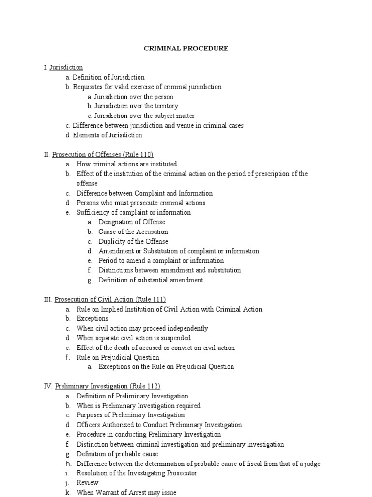 Criminal Procedure Syllabus | PDF | Criminal Procedure In South Africa ...