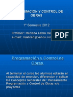 Clase 2 Programacion y Control de Obras