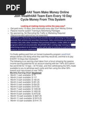 Wealth4All Team Make Money Online
