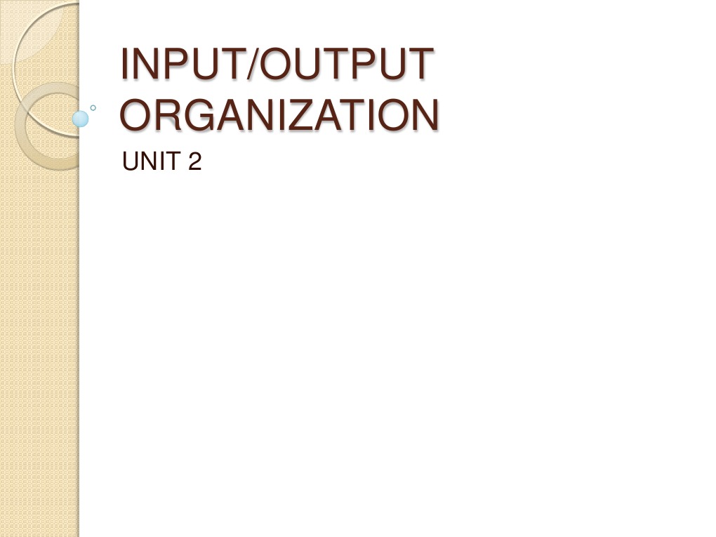 Unit2 Io Organization 97 2003 | PDF