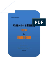 Chances of Attaining Taqwa in Ramadan
