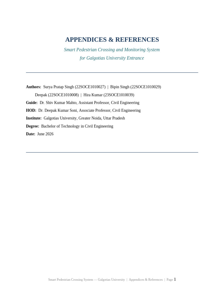 Thesis Appendices and References | PDF | Semi Trailer Truck | Traffic