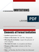 Formal Invitations