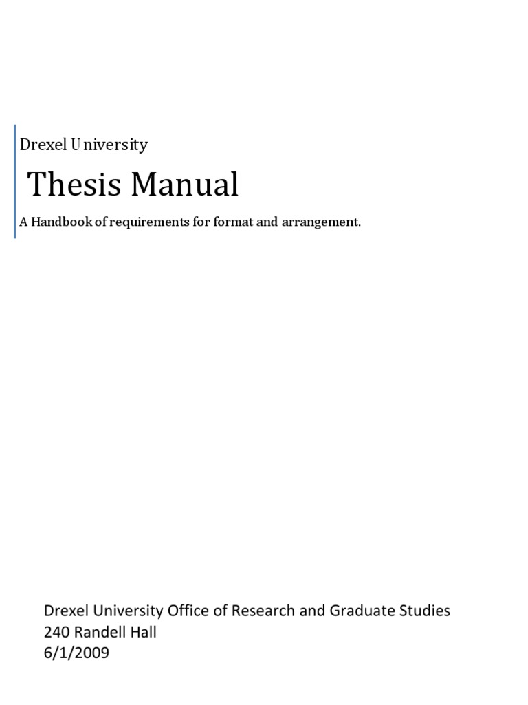 drexel university phd thesis