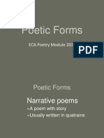 Poetic Forms Narrative Poem 2012