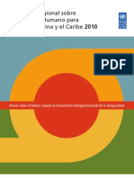 Informe Regional Sobre Desarrollo Humano Para AL y El Caribe 2010 - PNUD