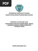 Download Kerangka Acuan Kerja Rencana Pembangunan Jangka Menengah Daerah Kabupaten Tolikara by Tiar Pandapotan Purba SN104857344 doc pdf