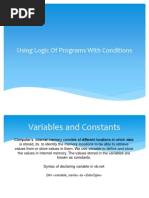 Using Logic of Programs With Conditions