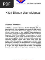 Download x 431 Diagun Manual by autool SN104858170 doc pdf