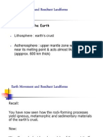 Earth Movement and Resultant Landforms: Structure of The Earth