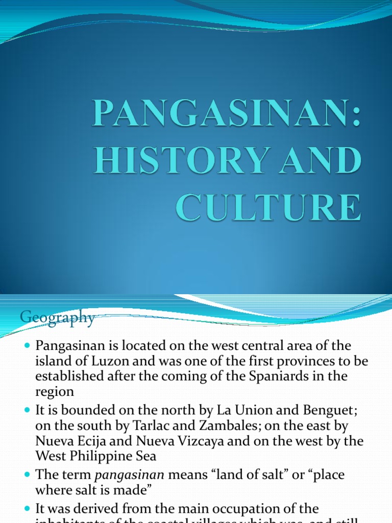 Pangasinan History Culture[Autosaved]
