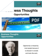 Great Business Thoughts - Opportunities