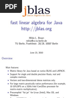 Download jblas - Fast matrix computations for Java by Mikio Braun SN104872010 doc pdf