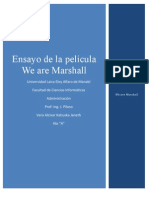 We are Marshall - Ensayo - 4toA