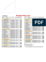 Dermacos Laboratories International 2012 Rate List