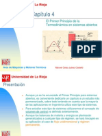 El Primer Principio de La Termodinamica en Sistemas Abiertos