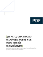 Representación de La Ciudad de El Alto en Los Medios Paceños y Alteño Esquema