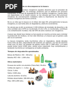 Tiempo de Degradación de Residuos | PDF | Ciencia y matemáticas