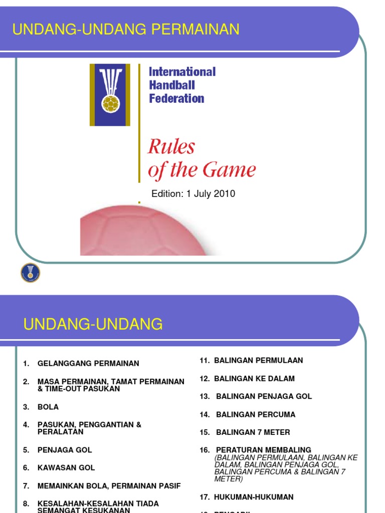 undang undang bola baling