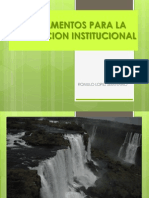 Fundamentos para La Evaluacion Institucional