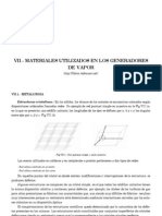 Materiales Utilizados en Los Generadores de Vapor