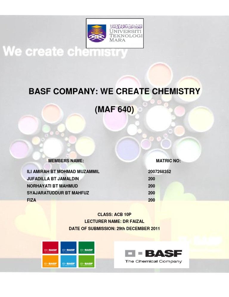 BASF Company Report: ACB 10P Submission | PDF | Technology & Engineering
