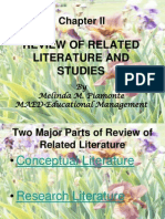 Review of Related Literature and Studies: by Melinda M. Piamonte MAED-Educational Management