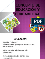 Concepto de Educación