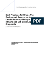 Oracle 11g Backup and Recovery Using RMAN and EqualLogic Snapshots