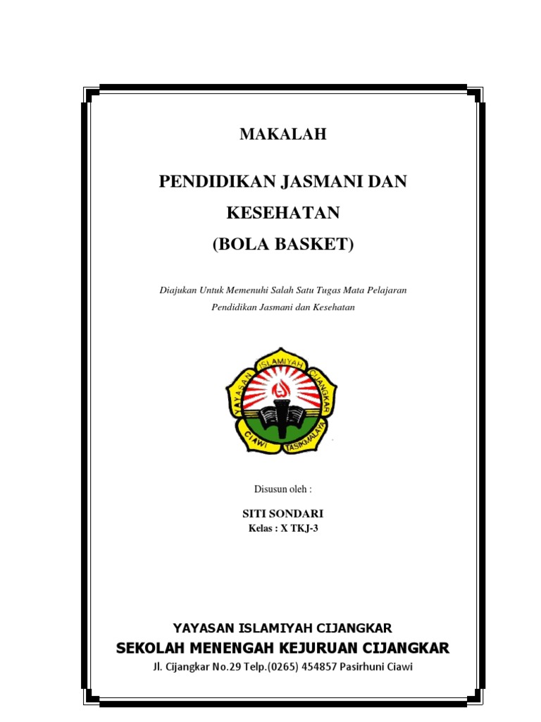 Makalah Permainan Bola Basket