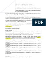 Modelo constitución sociedad anónima