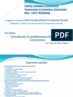 Dezvoltare Comunitara 2 Suport Curs Prof Marica