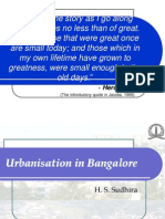 Urban Evolution of Bangalore