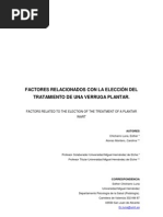 Download Factores relacionados con la eleccin del Tratamiento de verrugas plantares by Esther Chicharro SN10496130 doc pdf