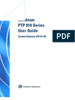 Cambium Network PTP 810 Series 01-00 User Guide