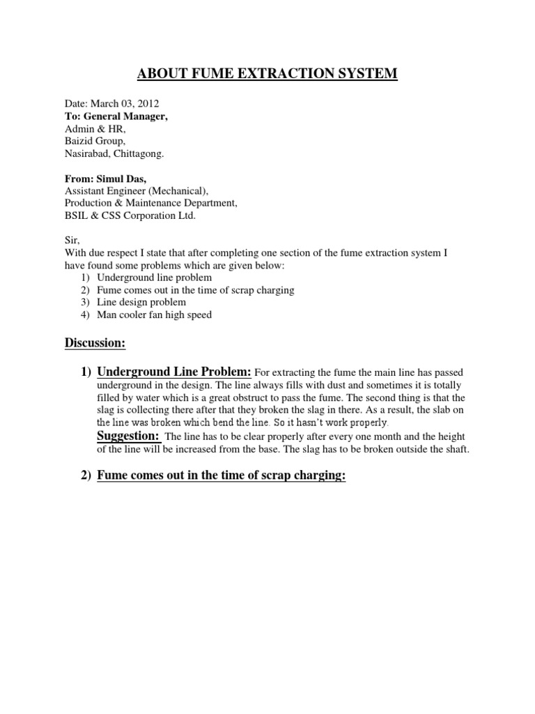 About Fume Extraction System PDF