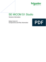 MiCOM S1 Studio Version Component V3.5.1 A11