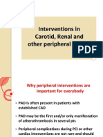 Interventions in Carotid, Renal &amp Other PAD
