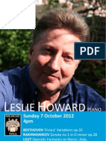 Eslie Oward: Sunday 7 October 2012 4pm