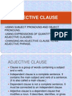 Adjective Clause