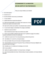 Réflexion Presonnelle sur L'INTERROGATION NEGATION