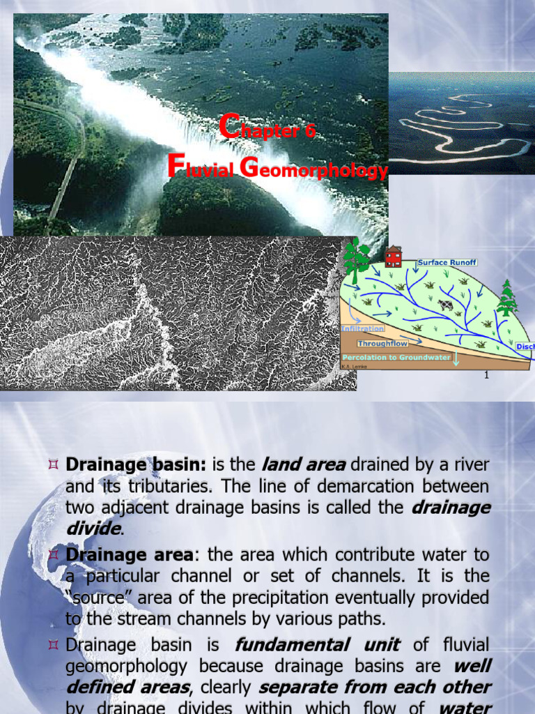 Chapter 4 Fluvial Geomorphology Landforms | PDF | Floodplain | Stream