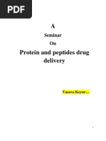 Seminar on Protein and Peptides Drug Delivery