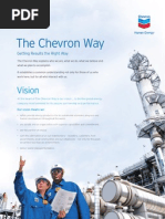 The Chevron Way: Values and Vision | PDF | Sustainability | Value (Ethics)