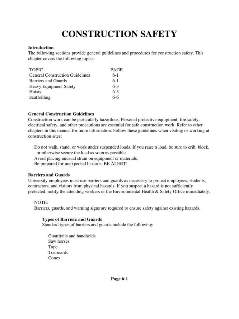 Constrctn Safety | PDF